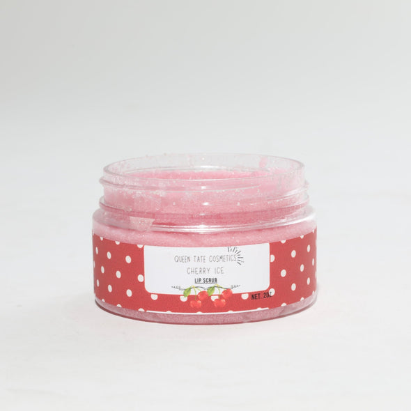 Cherry Ice - Queen Tate CosmeticsNatural lip ScrubCherry IceNatural lip ScrubQueen Tate Cosmetics