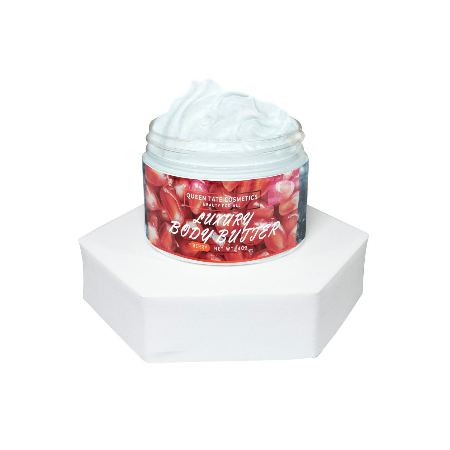Berry-Handcrafted Body Butter - Queen Tate CosmeticsHandcrafted Luxury Body ButterBerry-Handcrafted Body ButterHandcrafted Luxury Body ButterQueen Tate Cosmetics 4 oz