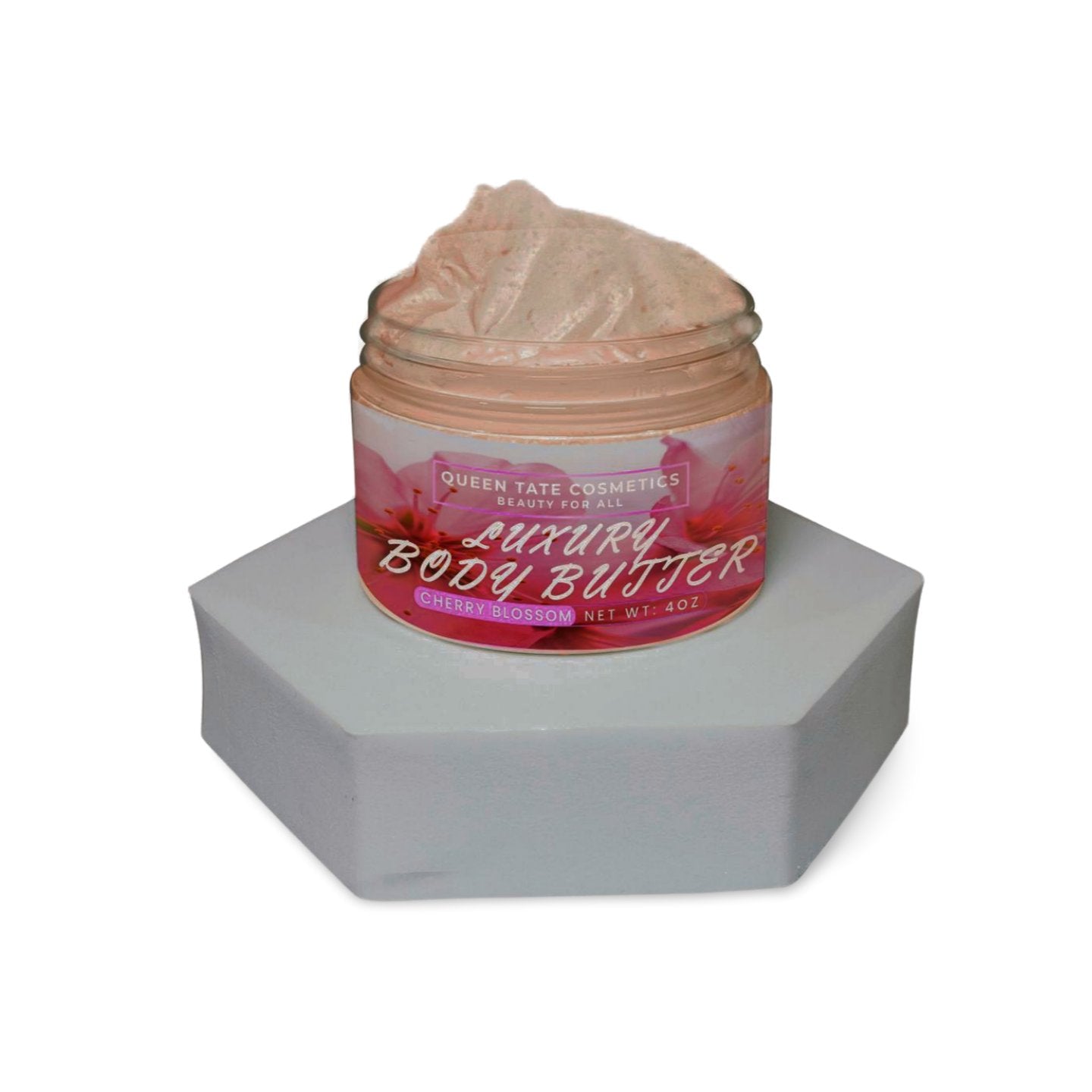 Cherry Blossom-Handcrafted Body Butter - Queen Tate CosmeticsHandcrafted Luxury Body ButterCherry Blossom-Handcrafted Body ButterHandcrafted Luxury Body ButterQueen Tate Cosmetics 4 oz